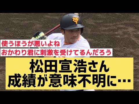 松田宣浩さん成績が意味不明に..【なんJ反応】