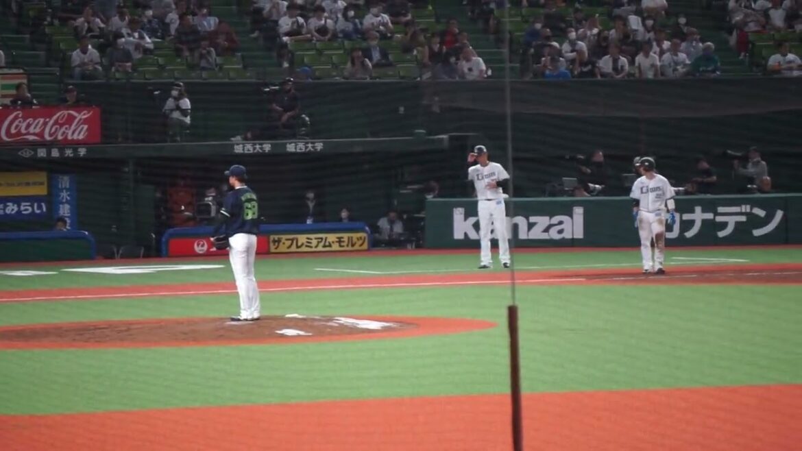 【丸山翔大 2死1・3塁のピンチを抑える】2023/6/9(金) 丸山翔大 ピッチャーゴロ 打席(1回表) vs D.マキノン(埼玉西武ライオンズ)