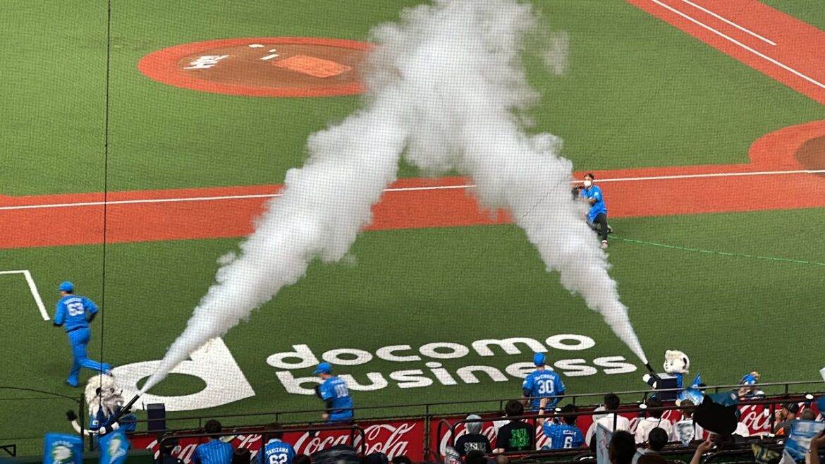 試合開始ライオンズスタメン選手登場と水上由伸投手の故郷 宮田村村長のサウスポー始球式【西武vs楽天】2023/8/15