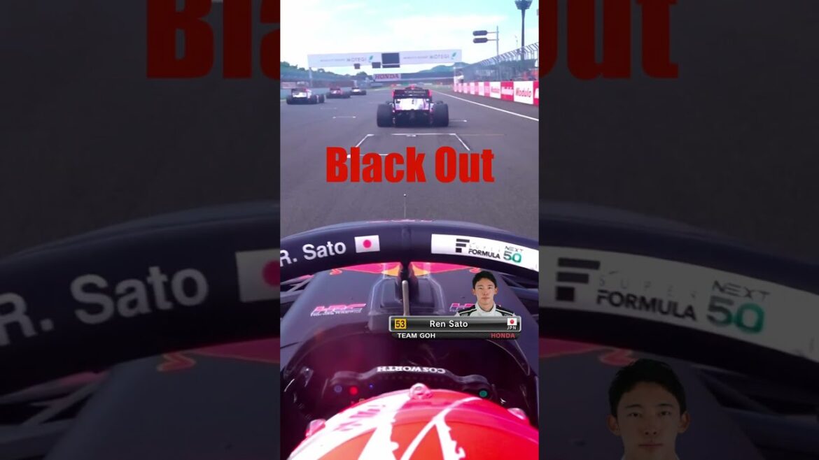 Black Out Ren Sato | 2022 SUPER FORMULA Rd.8 MOTEGI #Shorts