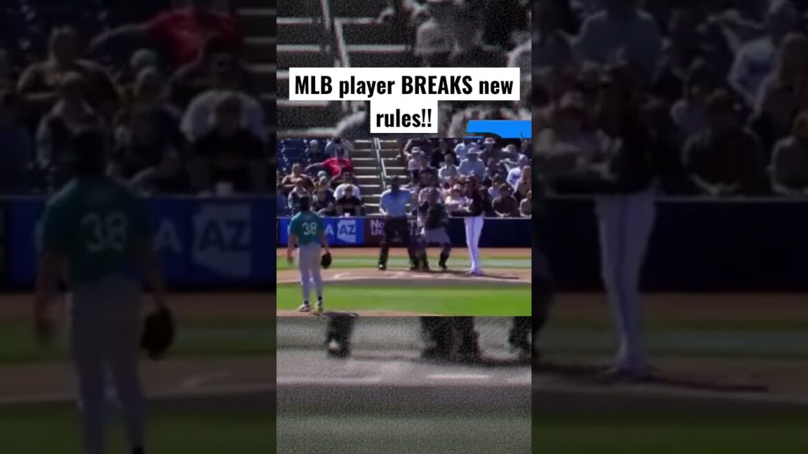 First Infraction of New MLB Rules! #mlb #baseball #sports