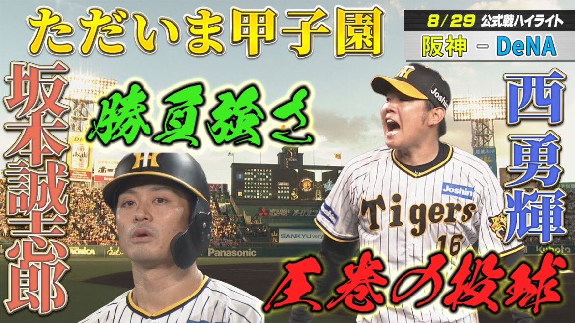 【8/29 ハイライト】西勇輝が圧巻の投球!坂本の一打で先制するも痛い連敗