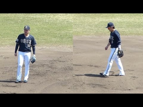 オリックス2軍ファーム サード西野真弘 ショート大城滉二【2022年プロ野球 ウエスタンリーグ ナゴヤ球場】