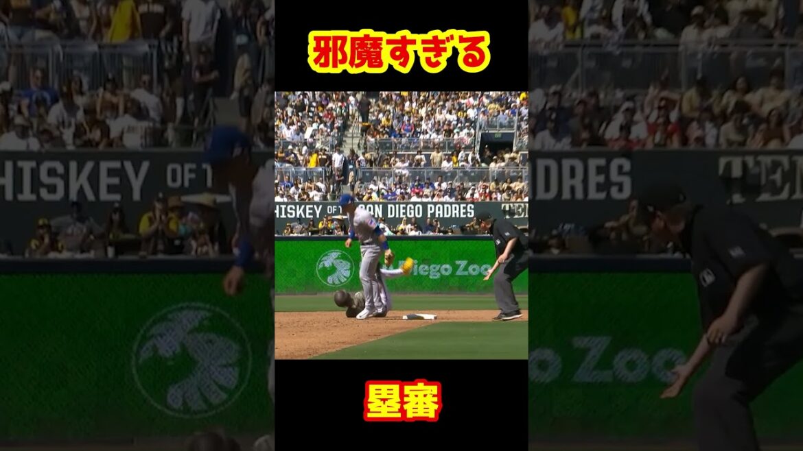 【酷すぎ】明らかに邪魔な審判 結果アウト #Shorts #baseball #野球 #珍プレー #mlb