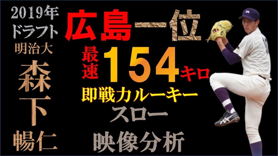 【ドラフト2019 広島1位】森下暢仁の球質分析&投球シーン&投球フォーム