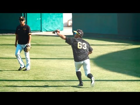 【戦力外】阪神 板山祐太郎、右翼で守備練習!まだまだ守れる!?