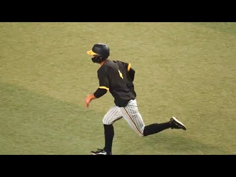 【阪神】熊谷敬宥、流石すぎる速さで走塁練習!9月24日 阪神vs中日