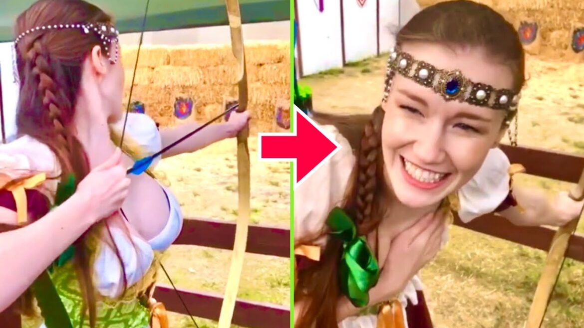 【弓ハプニング】世界の弓使い美女達の「面白映像&スゴ技集」(弓道・アーチェリー・ボウガン)| Funny Archery Fails Compilation | Amazing Skills |