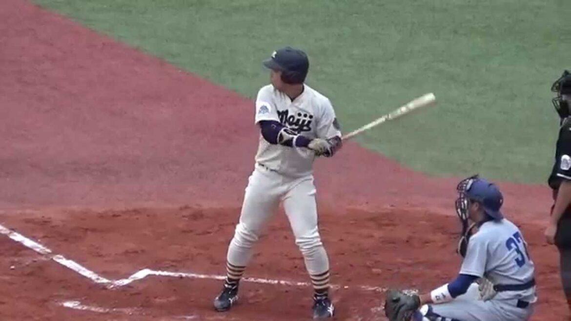 明大・菅野 剛士がファーストゴロに倒れる 【東大VS明大1回戦】#5