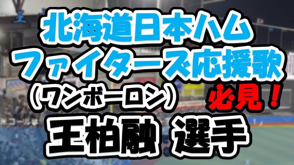 【応援歌/歌詞付き】王柏融/ワンボーロン選手(#北海道日本ハムファイターズ )