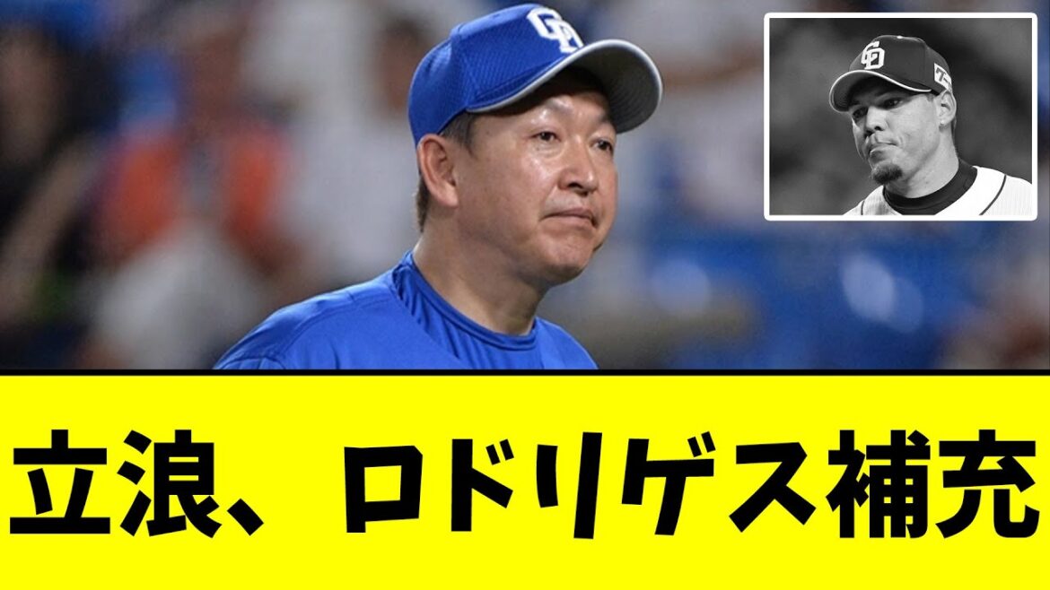 【朗報】立浪、ロドリゲス補充w w w w w w w w w【なんJ野球反応集】【2ch反応集】