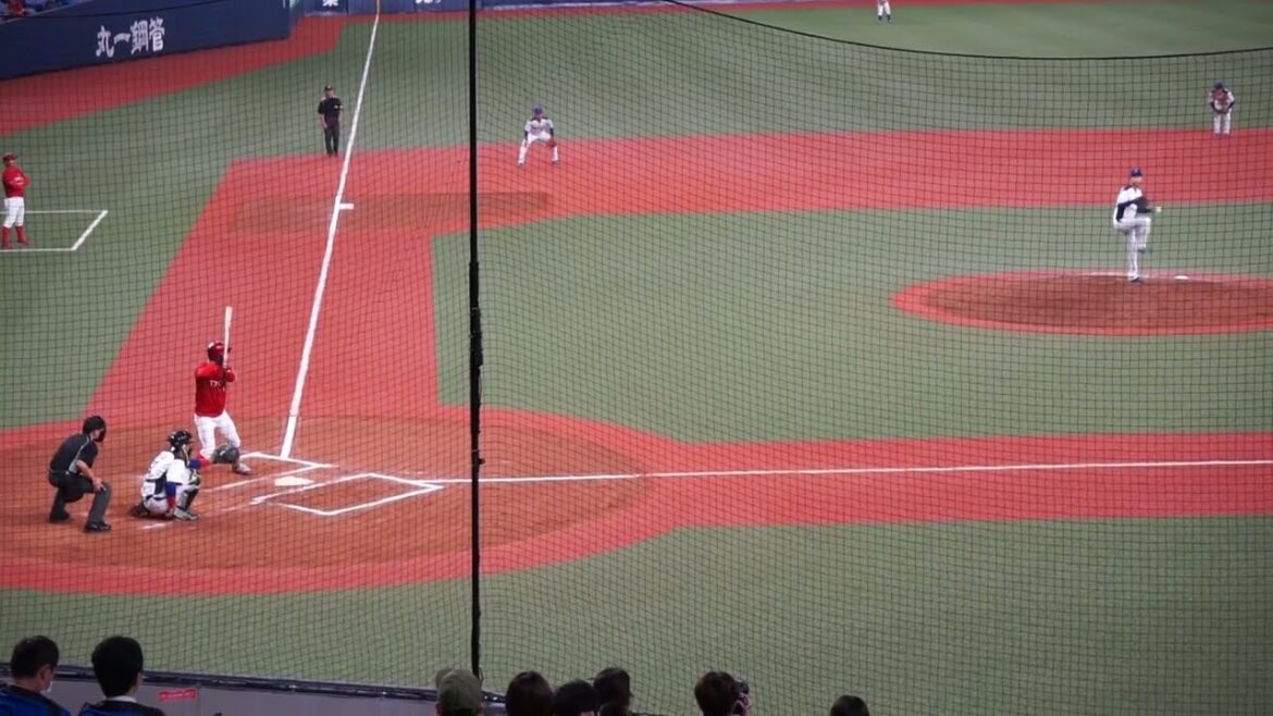 2022/11/4(金) 勝田紘一朗(パナソニック) vs 佐藤勇基(トヨタ自動車) 右中間ツーベースヒット