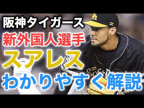 【動画あり】阪神新外国人スアレス投手(元ソフトバンク)についてわかりやすく解説してみた!