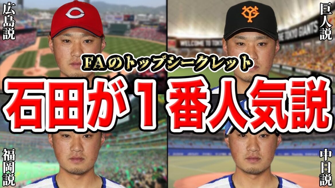 【FA】【DeNA】実は石田健大をめぐって大争奪戦が起きている!?気になる移籍先を大胆予想SP!!【極秘】