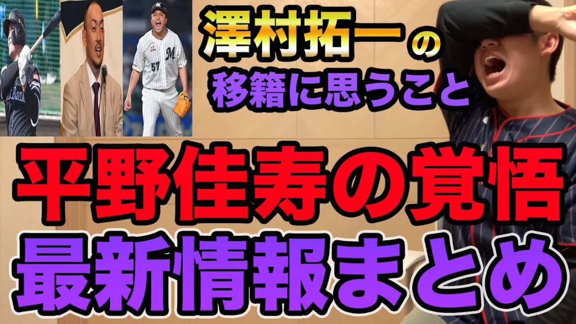 【澤村の一連の流れに思うこと】レッドソックスでも勝利の方程式!? 平野佳寿の覚悟が凄すぎる【プロ野球 ロッテ】