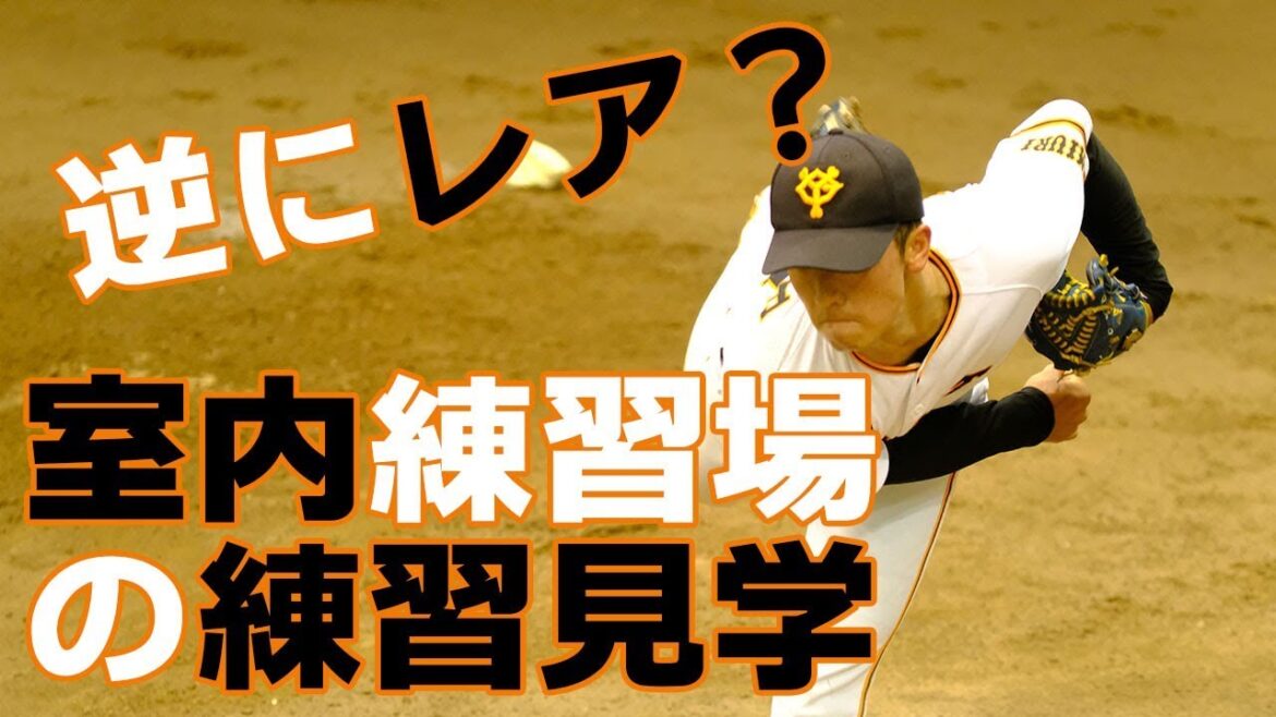巨人三軍 ジャイアンツ球場の室内練習場の見学 直江大輔ラモス