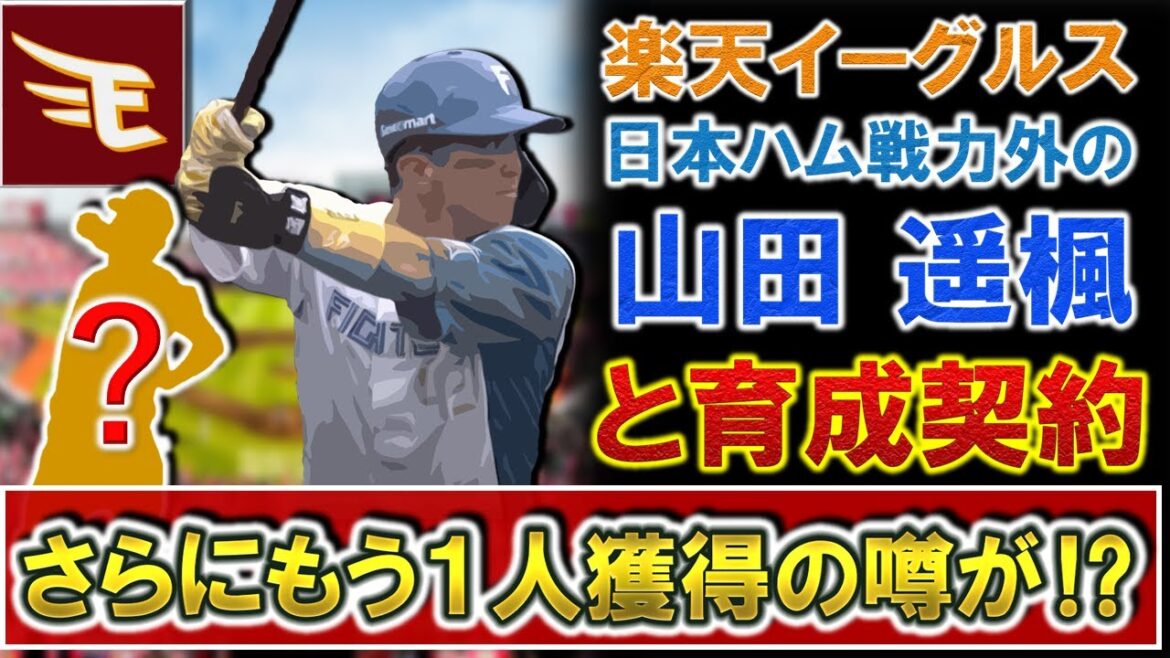 【やはり拾うとこアリ!】楽天が日本戦力外の『山田遥楓』を育成契約で獲得発表!さらにもう1人戦力外から獲得が噂されている選手も!?