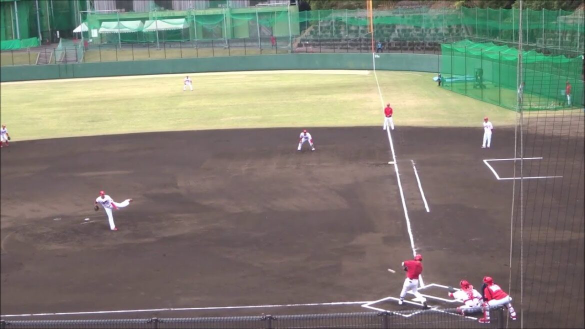 白組先発=森翔平、紅組先発=アドゥワ誠のピッチング・ダイジェスト【カープ紅白戦(2023.11.14)】・タイムリーヒット:林晃汰、中村貴浩、中村健人