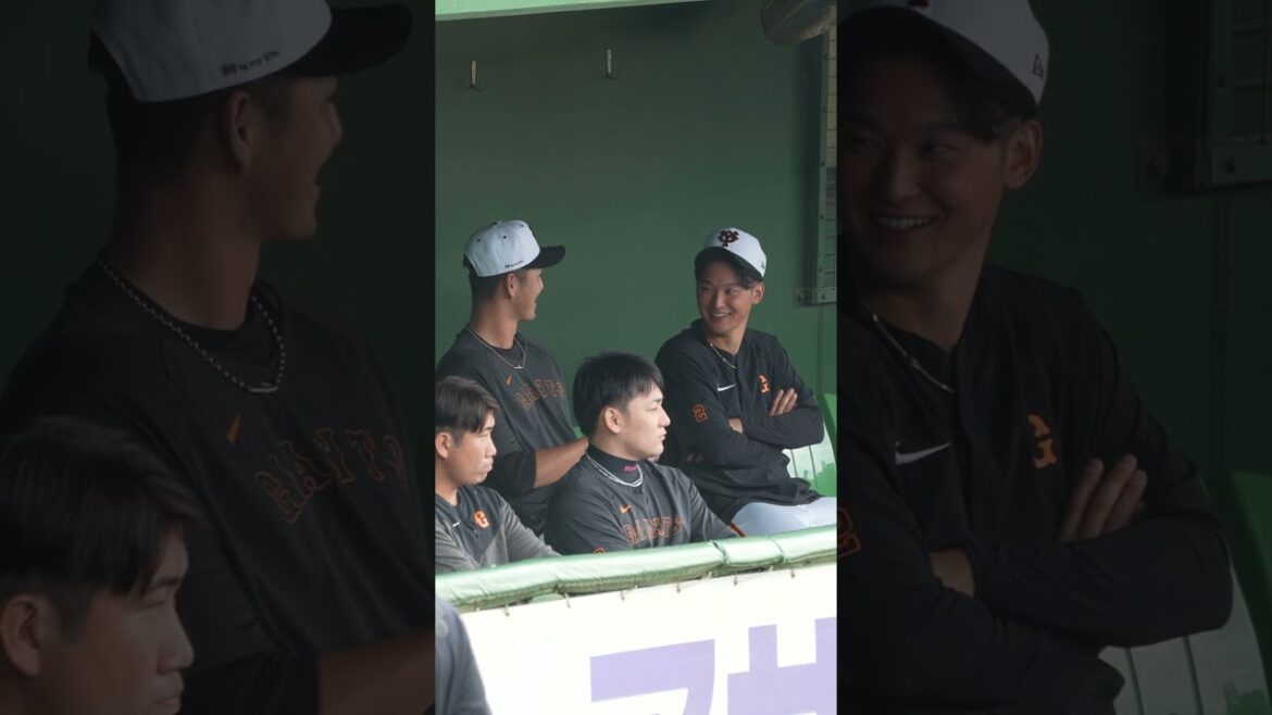 途中どんな表情ですかw 吉川尚輝選手【秋季練習2023】 #shorts #巨人 #baseball #sports
