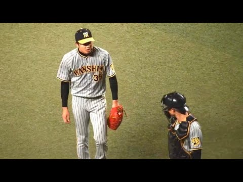 【阪神】坂本誠志郎、才木浩人を好リードで3者凡退に抑え讃える!9月24日 阪神vs中日