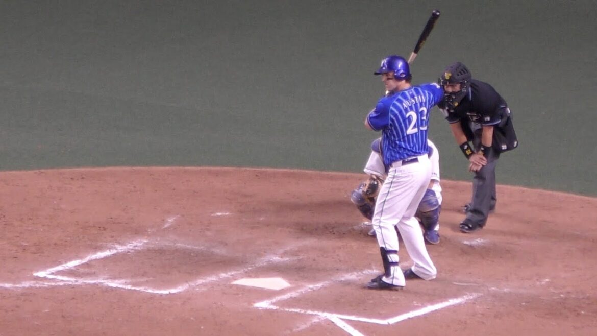 オースティン 9回表打席【横浜DeNAベイスターズ 2020年 プロ野球】