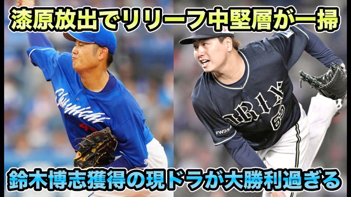 【今オフ2人目のドラ1加入】大方の予想通り漆原大晟が阪神に移籍… 中日からキンブレル・鈴木博志加入の第2回現役ドラフトが大勝利すぎる【オリックスバファローズ】