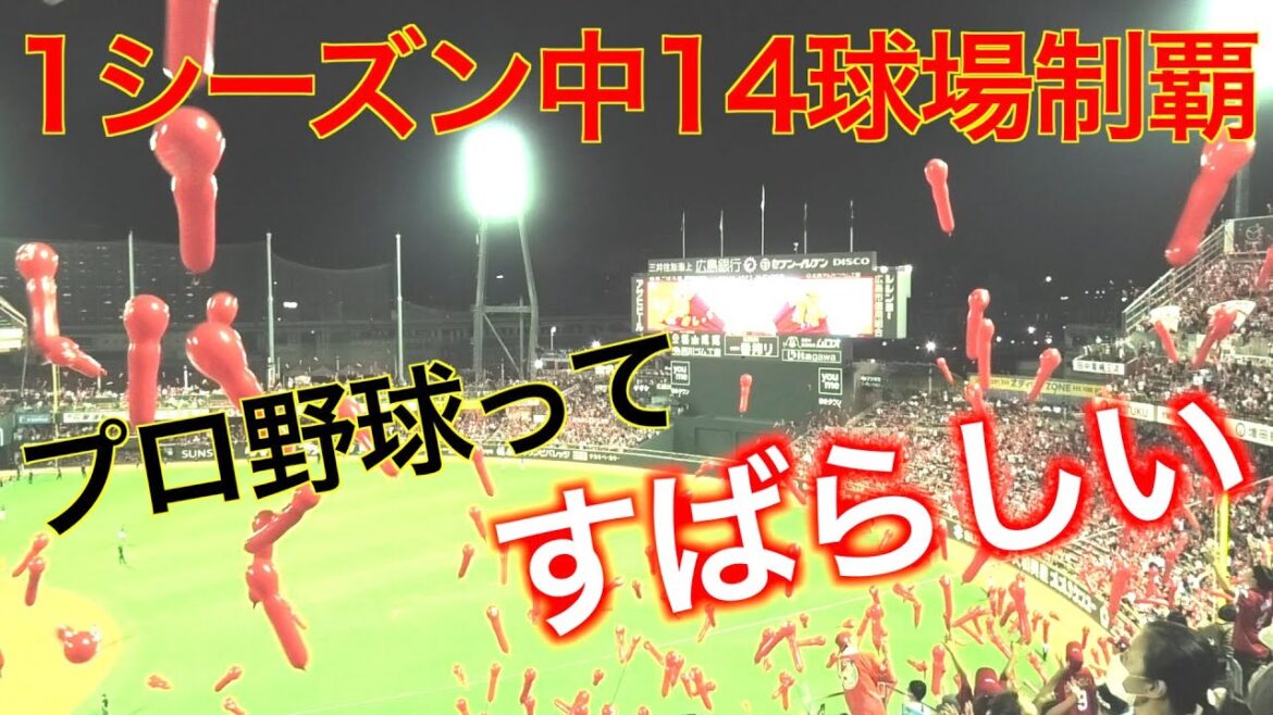 1シーズン14球場制覇(2023/9/29)MAZDA zoom-zoom スタジアム 広島 広島東洋vs中日
