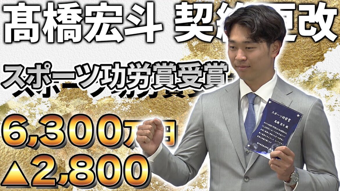 【契約更改会見】中日・髙橋宏斗 大幅アップの6300万で更改 【ドラゴンズ】