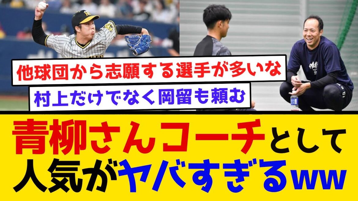 【志願者続出】青柳さん、コーチとしての人気がヤバすぎるww #阪神タイガース #阪神 #青柳晃洋 #村上頌樹 #なんj #2ch #まとめ