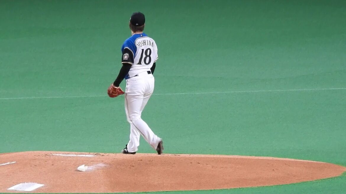 2021/03/06；先発吉田 輝星の札幌ドーム1回の投球