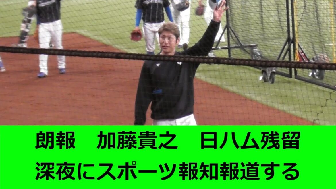【日本ハム】加藤貴之　日ハム残留　深夜にスポーツ報知報道【飛ばし？】