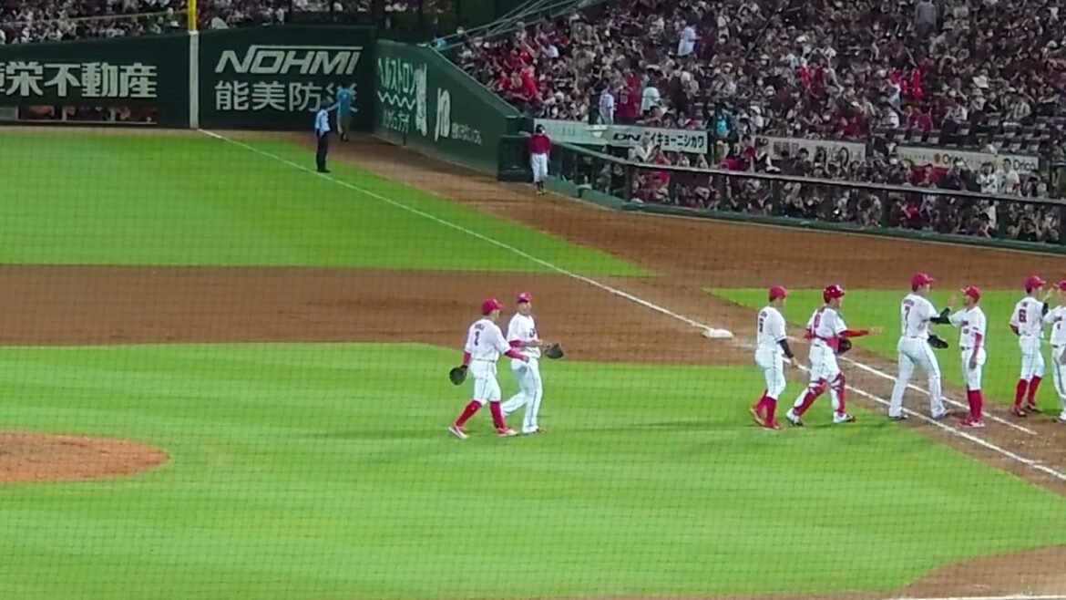 【2023.7.4】塹江敦哉   普通にベンチに帰りかける【試合終了】