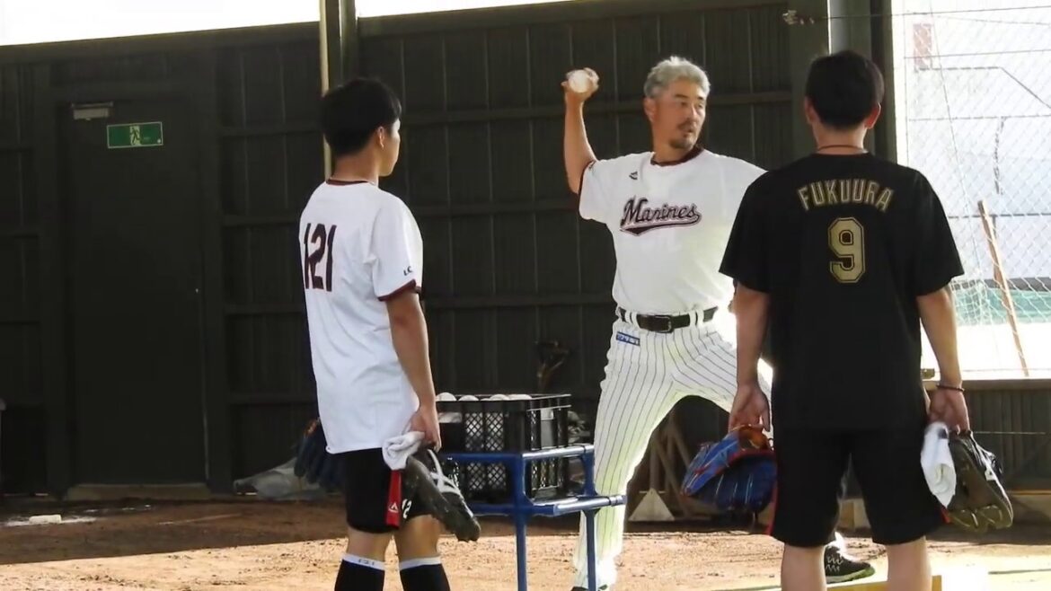 19.11.1　ツーシーム教えてる？吉井コーチ　鎌田-中村稔弥-成田　千葉ロッテ鴨川秋季キャンプ