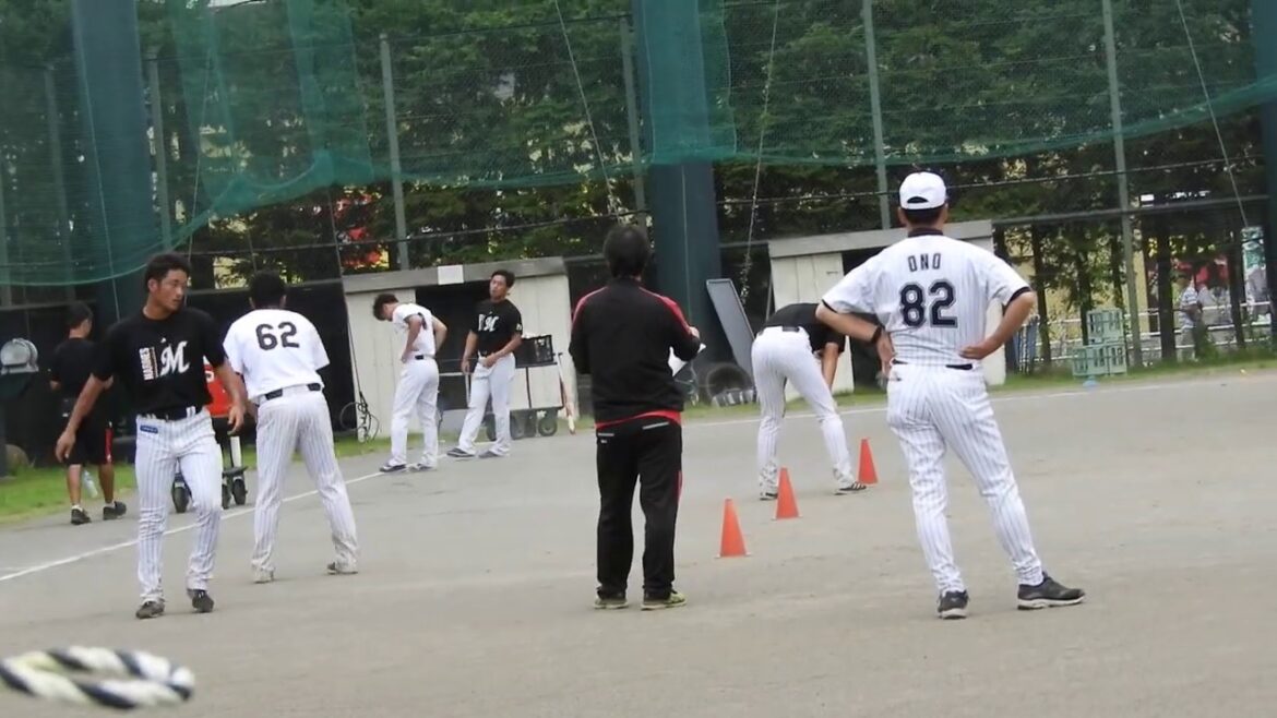 19.10.3　中村がラストまで頑張る　山本-永野-土居-有吉-中村-鎌田　シャトルラン　　千葉ロッテ練習