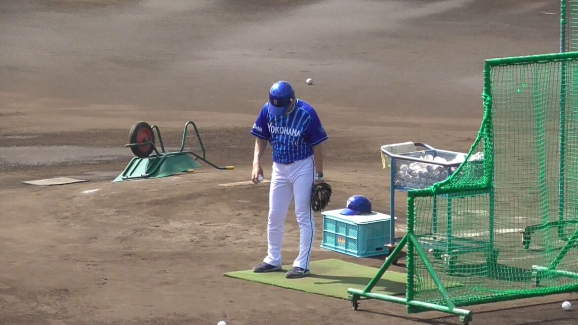 2020年2月23日 ファーム嘉手納 田部選手のフリーバッティング練習