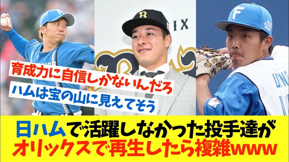 日ハムでパッとしなかった投手達がもしオリックスで再生したら複雑だねwww【なんJ プロ野球 日ハム 反応 まとめ 2ch 5ch 1分動画】