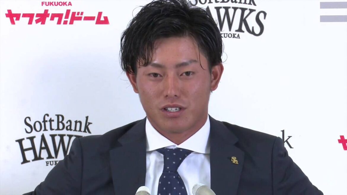 ソフトバンクホークス 釜元豪 選手支配下登録会見 20150731 ソフトバンクホークス 釜元豪 選手支配下登録会見 20150731
