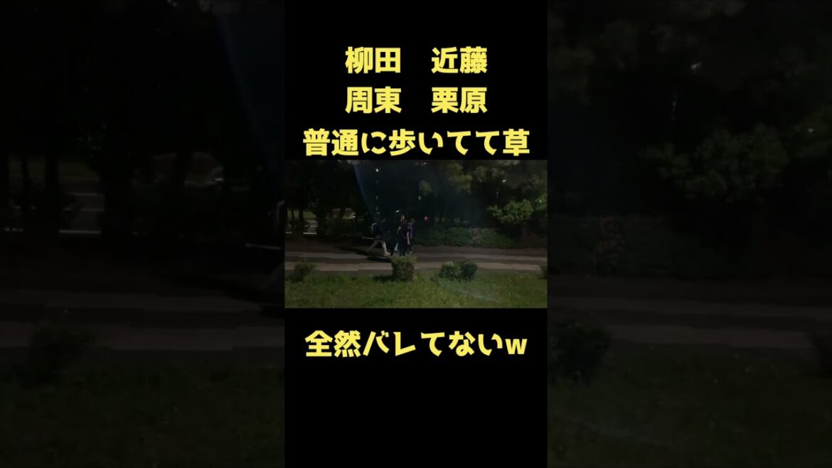 柳田悠岐、近藤健介、周東佑京、栗原陵矢が観客に紛れて普通に歩く#shorts