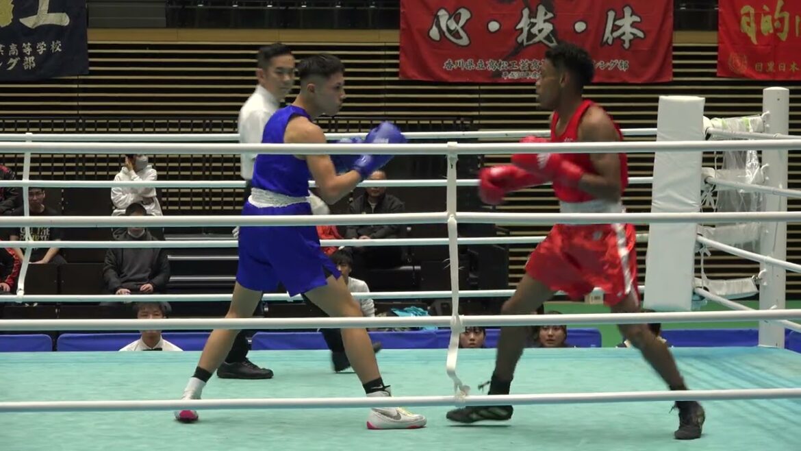 2023/12/23 全日本社会人　L級　準決　與座ディシャーンJr　対　宇賀久倫　BOXING