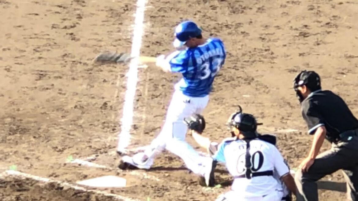 6月7日【代打決勝アーチ】乙坂智（DeNA）初球を2ランホームラン  イースタン日本ハム戦 田中豊樹投手から