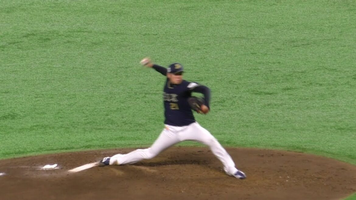 スロー映像)オリックス 西勇輝 投球フォーム 2018.8.3