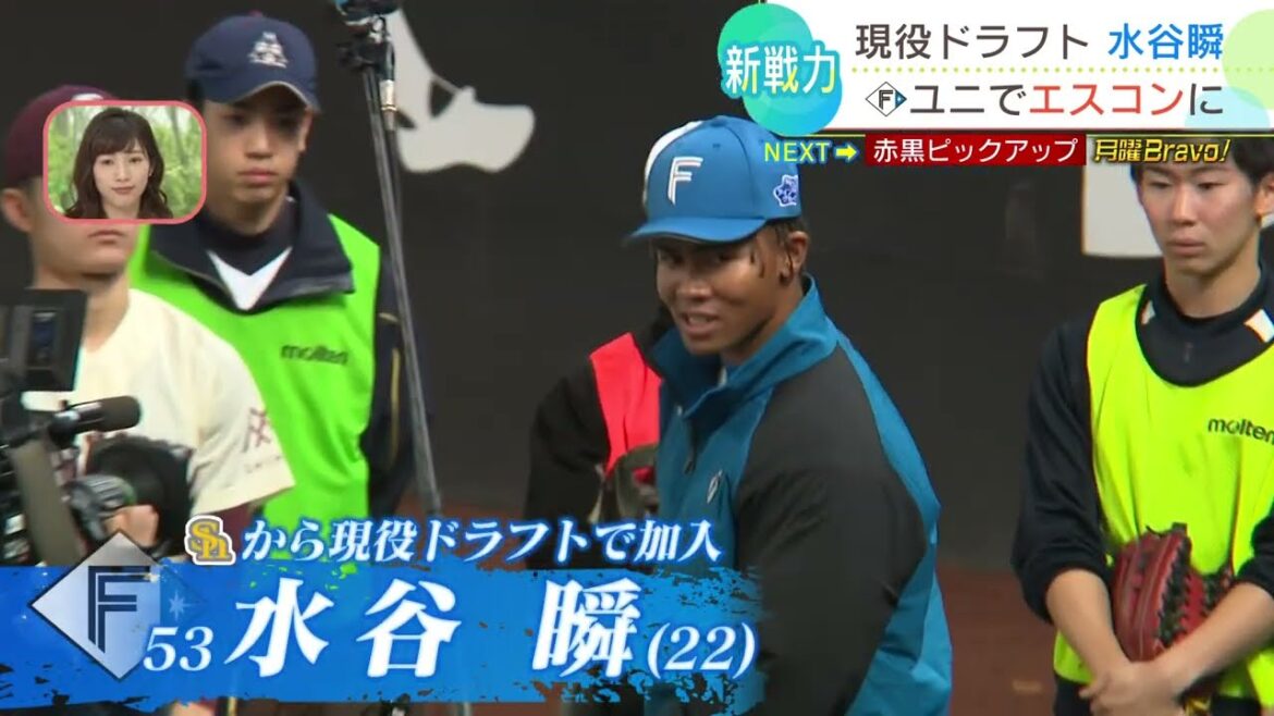 【野球プロ・アマ交流】現役選手が高校球児に野球を教える「夢の向こうにプロジェクトｉｎ北海道」 現役ドラフトでファイターズ加入の水谷瞬選手の姿も