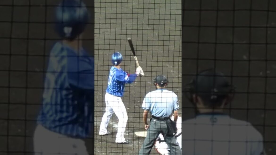 【ベイスターズ】西巻 賢二バッティングフォーム＜読売ジャイアンツ対 横浜DeNAベイスターズ2軍戦2023年8月26日＞ #打撃フォーム