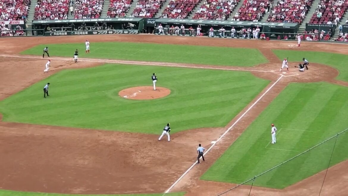 20230604　ｽﾞﾑｽﾀに響く【韮澤雄也 野手汎用応援歌(4年目以内)】　5回ｳﾗ　広島東洋ｶｰﾌﾟ@MAZDA Zoom-Zoom ｽﾀｼﾞｱﾑ広島･ﾋﾞｼﾞﾀｰﾊﾟﾌｫｰﾏﾝｽ ｾ･ﾊﾟ交流戦