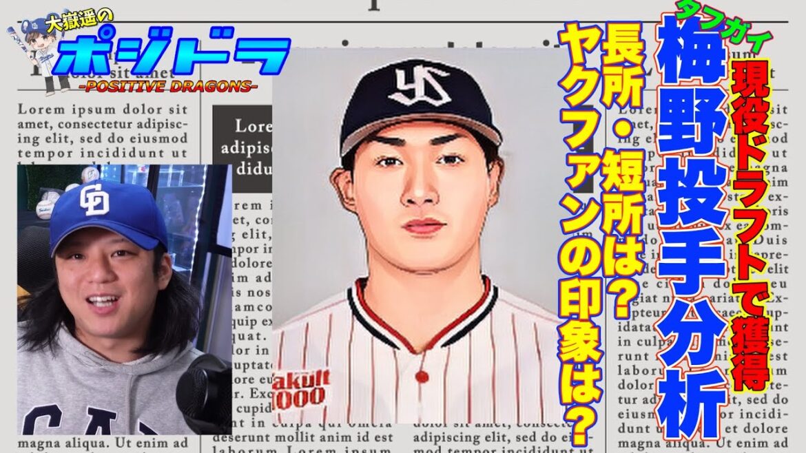 【中日ドラゴンズ】現役ドラフトでヤクルト梅野雄吾投手獲得！【スワローズ・鈴木博志】