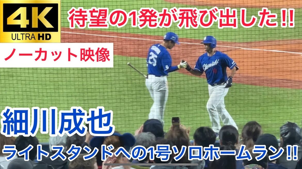 【移籍後初ホームラン‼︎】細川成也 ライトスタンドへの第1号ソロホームラン‼︎ 中日ドラゴンズ 東京ヤクルトスワローズ 2023.5/13