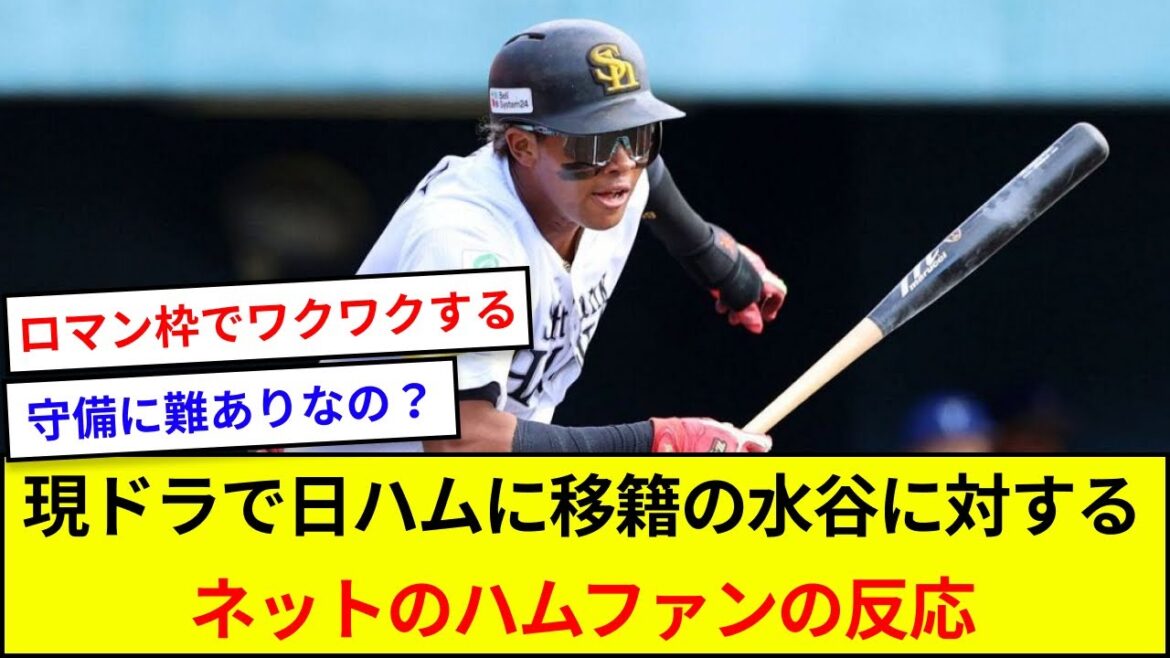現ドラで日ハムに移籍の水谷に対するネットのハムファンの反応【5ch反応】