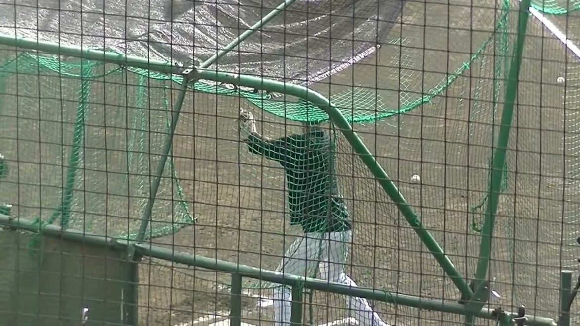 【巨人 秋季練習】秋広優人の打撃練習の姿　2023年10月14日ジャイアンツ球場