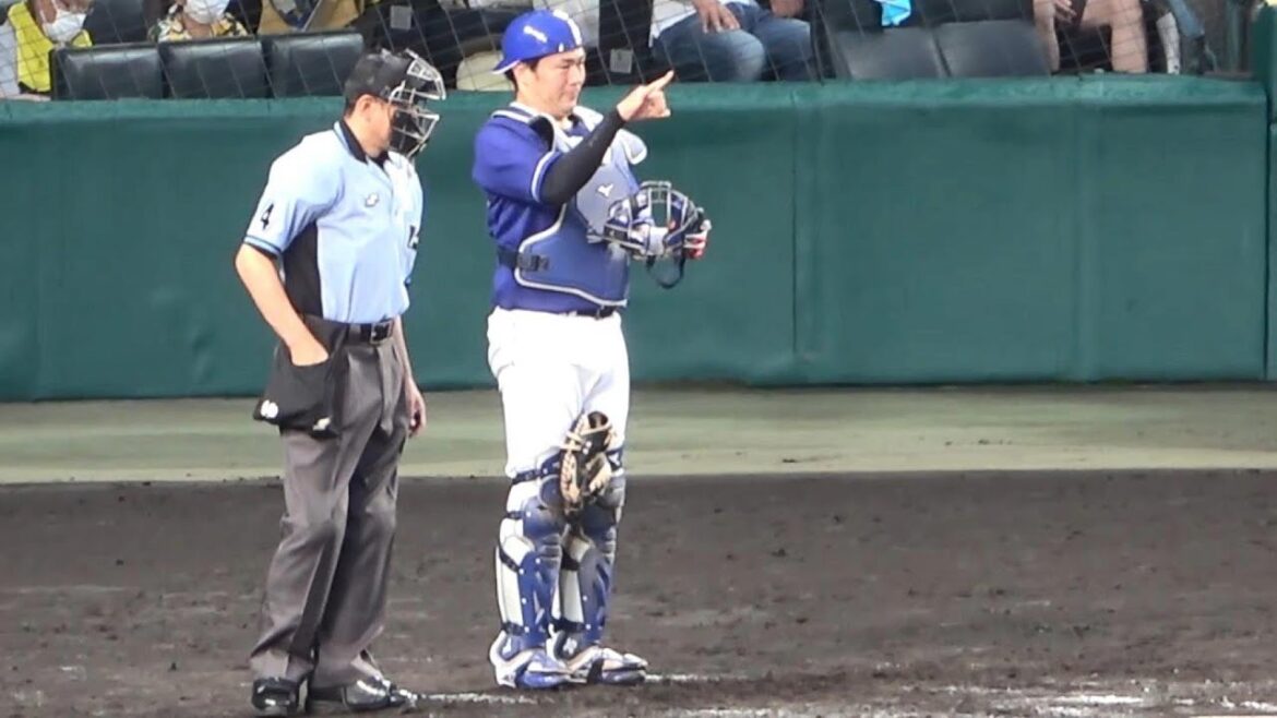 木下拓哉復肩アピール！阪神盗塁企図3度で2度阻止（2022年7月16日）