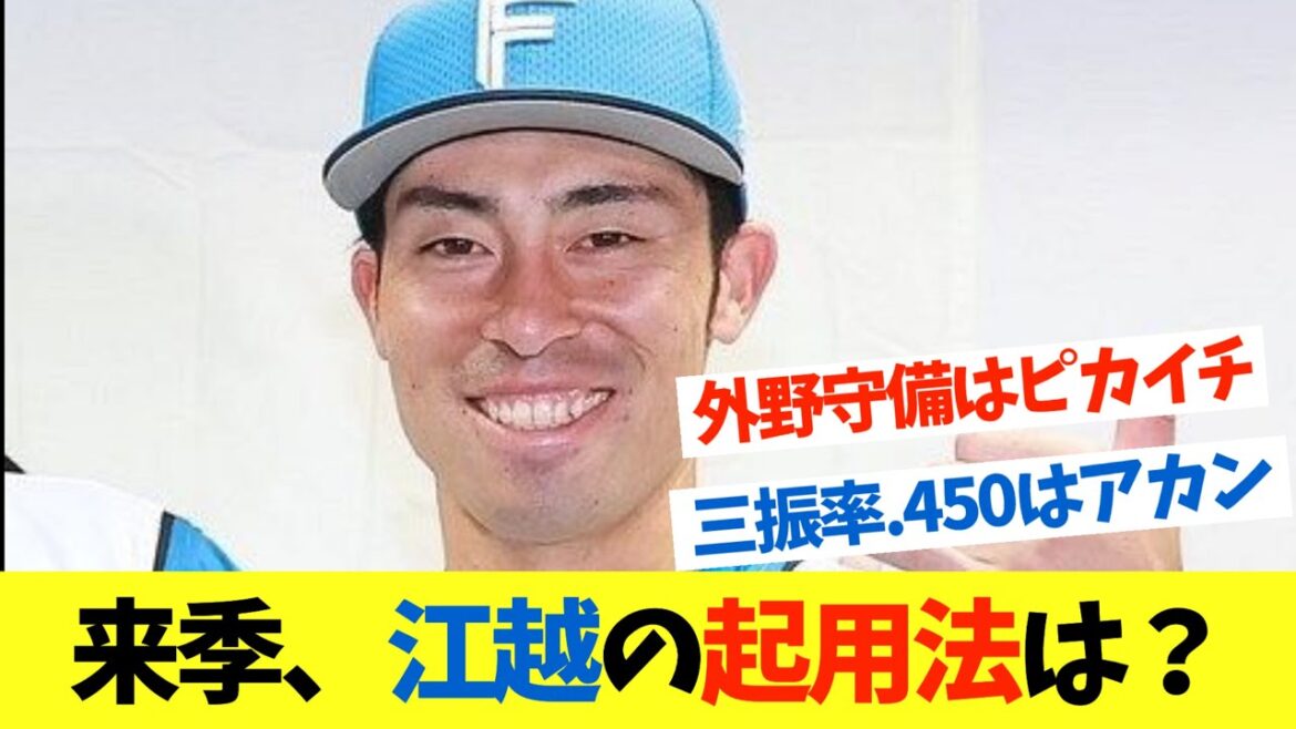 来季、江越の起用法は?【なんJ プロ野球 日ハム 反応 まとめ 2ch 5ch 1分動画】 来季、江越の起用法は?【なんJ プロ野球 日ハム 反応 まとめ 2ch 5ch 1分動画】